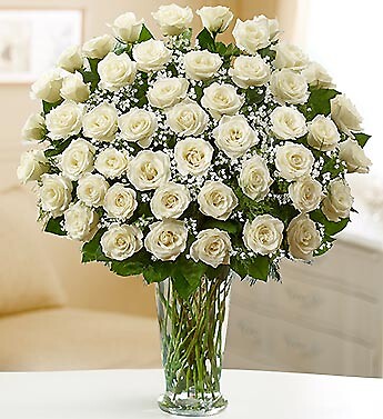 Ultimate Elegance&amp;trade; Premium Long Stem White Roses